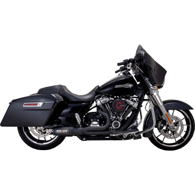 VANCE AND HINES 2:1 HO RR SHORTY EXHAUST 17-23 HARLEY BAGGERS M8